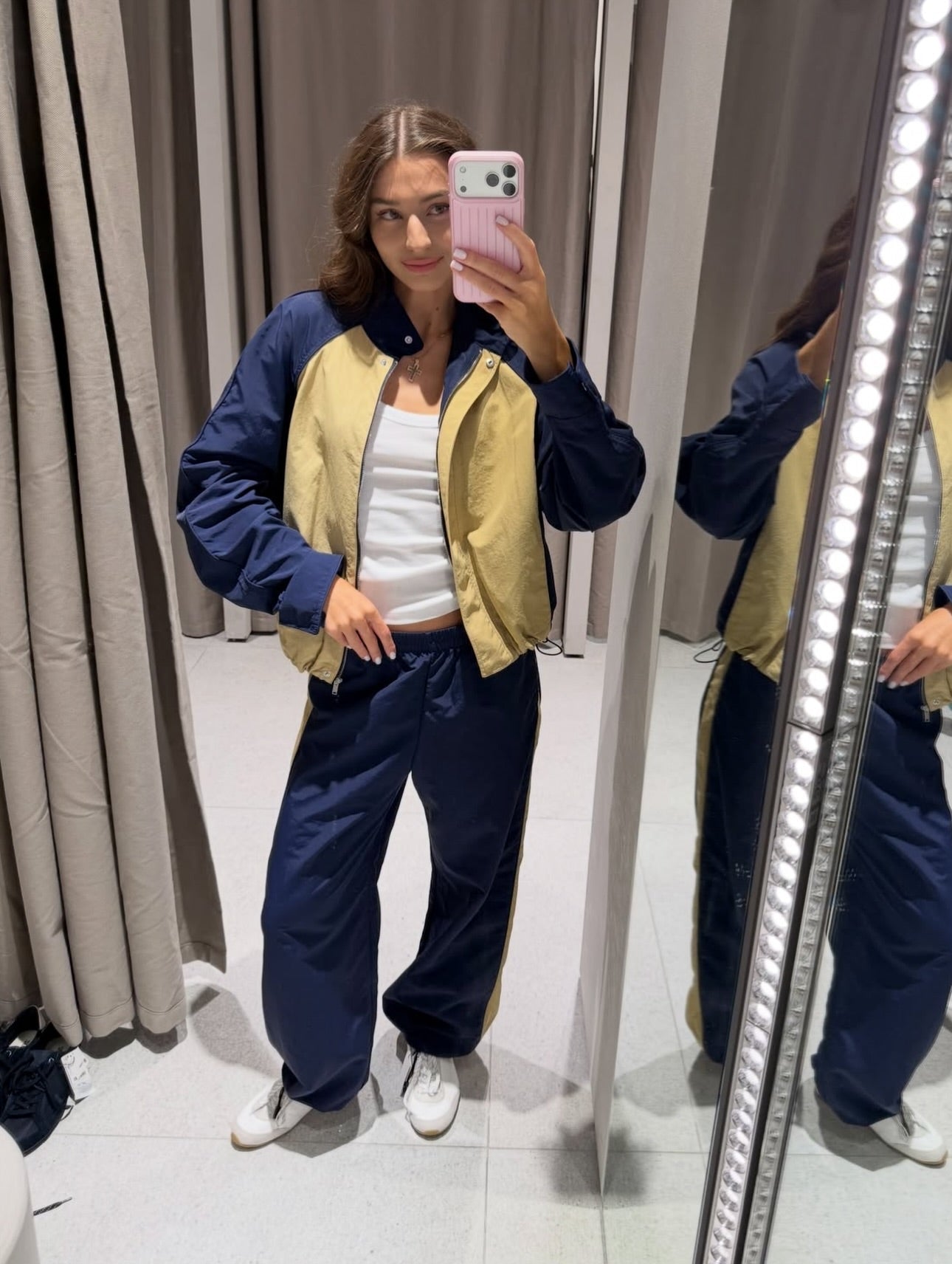 SOERA Helen Patchwork Nylon Tracksuit - Matching Set - SOERA-933315-PAN-XS-41347 XS
