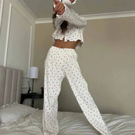 Pyjama fleuri manches longues Aiza