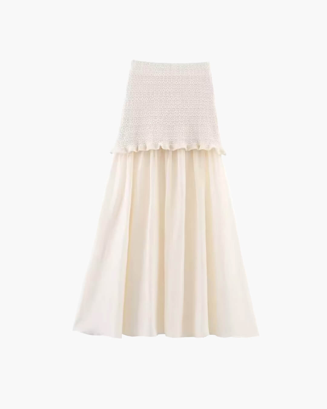 SOERA Beatrice Knitted Tank & Pleated Skirt Set - Matching Sets -  Beige Set M