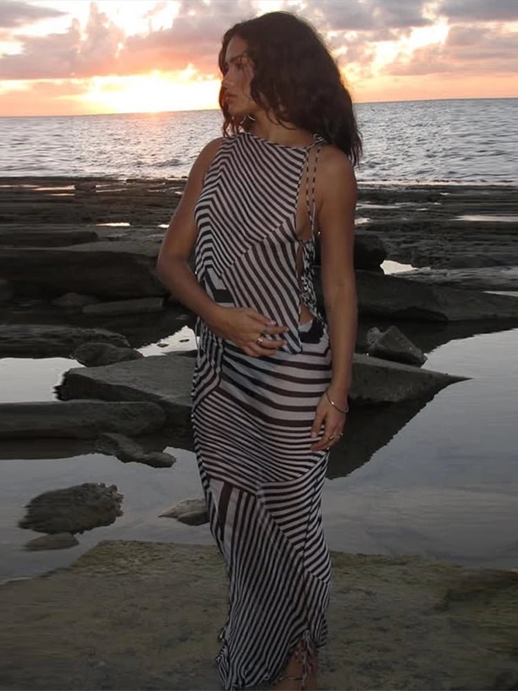 SOERA Savannah Zebra Stripe Mermaid Set - Matching Sets - SOERA-201667-DEF-OS-77477 L