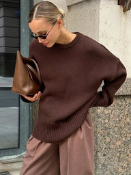 Pull en maille côtelée Georgette