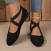 Ballerines Anais à bout pointu et brides croisées