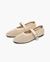 Beatrice Hollow Weave Mary Jane -ballerines
