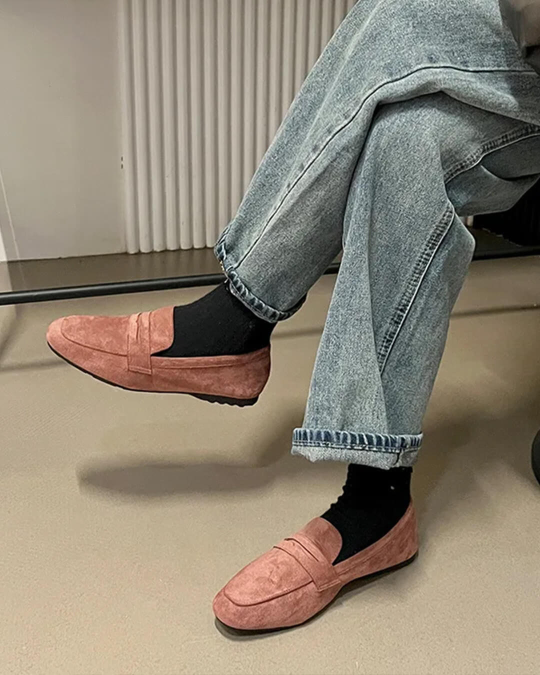 SOERA Bianca Suede Slip - On Loafers - Shoes -  Pink 34