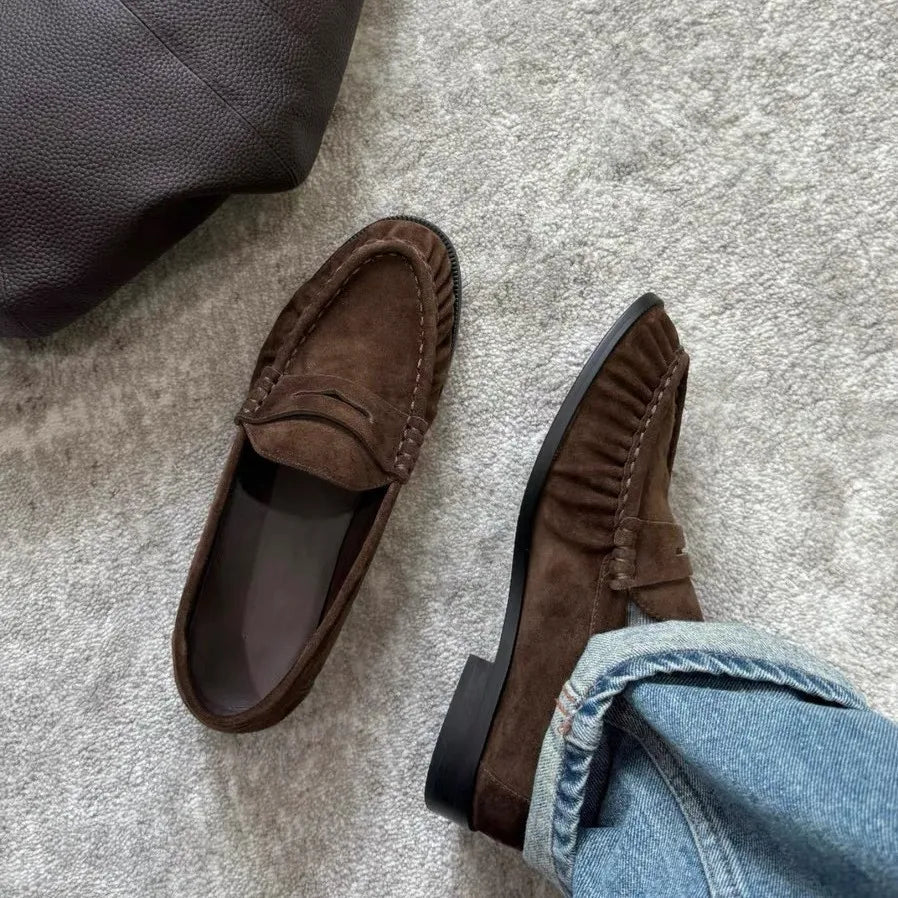 SOERA Fiona Faux Leather Slip - On Loafers - Shoes - 1005011685049685-;Sx1775031591841629128 Brown 35