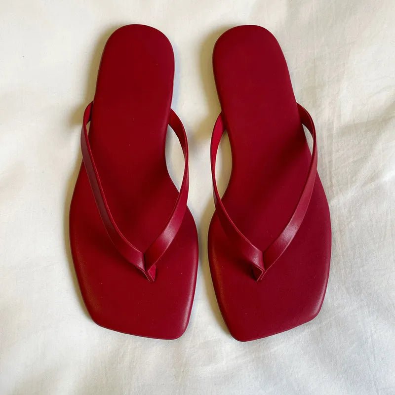 SOERA Fiona Square-Toe Beach Sandal - Shoes - SOERA-103363-DEF-OS-46403 Red 36