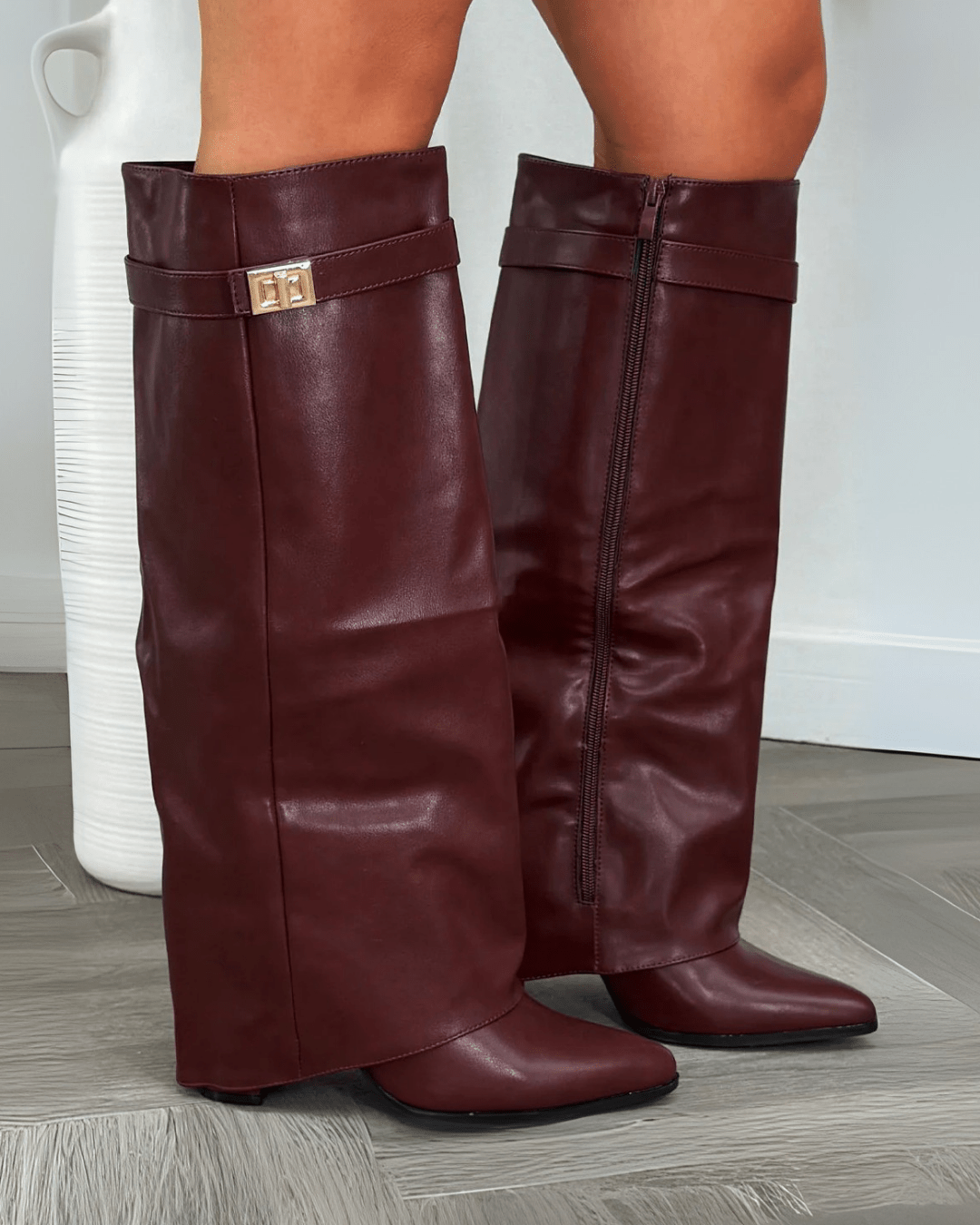 SOERA Monica Leather High Boots - Shoes -  Burgundy Leather 36