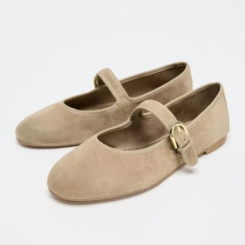 SOERA Morgana Suede Ballet Flats - Shoes - 1005009818581783-;UY1774012031157983421 39