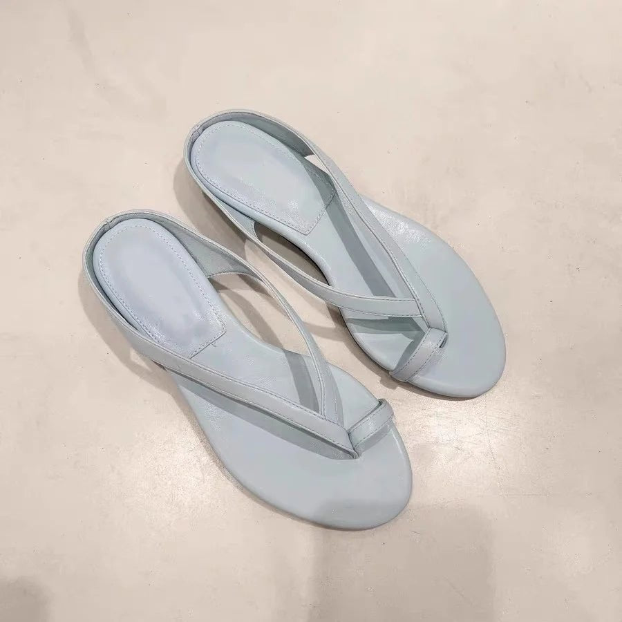 SOERA Sophia Clip Toe Flat Slipper - Shoes - SOERA-981443-DEF-OS-80397 White 38