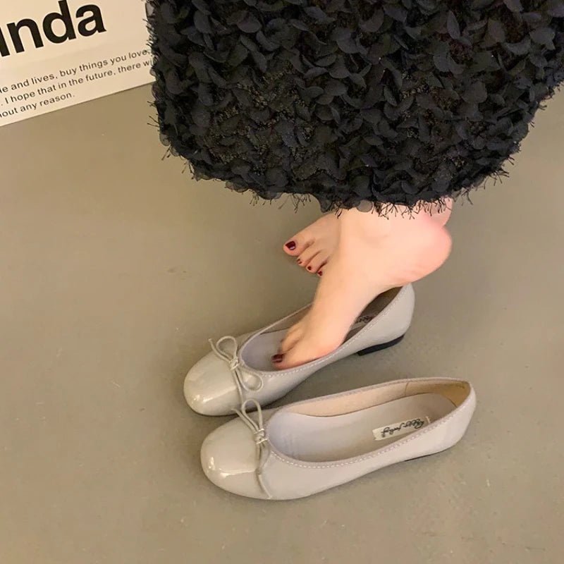 SOERA Suzette Bowtie Ballet Flats - Shoes - 1005009985131753-;gf1763832190020327203 Black 35
