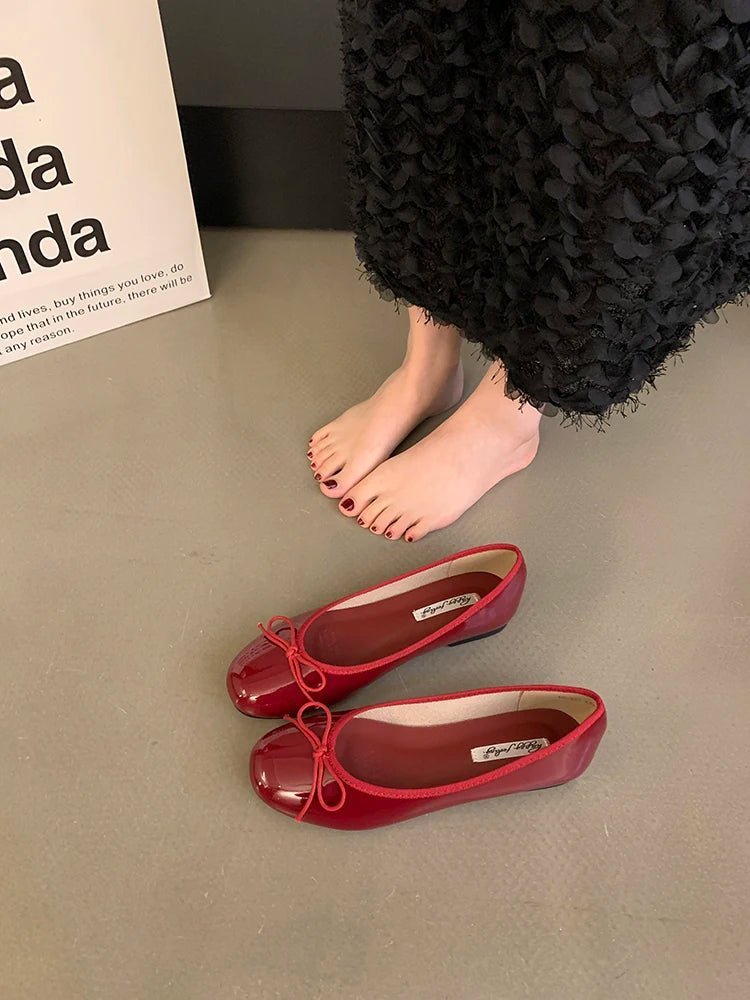 SOERA Suzette Bowtie Ballet Flats - Shoes - 1005009985131753-;gf1763832190020327203 Black 35
