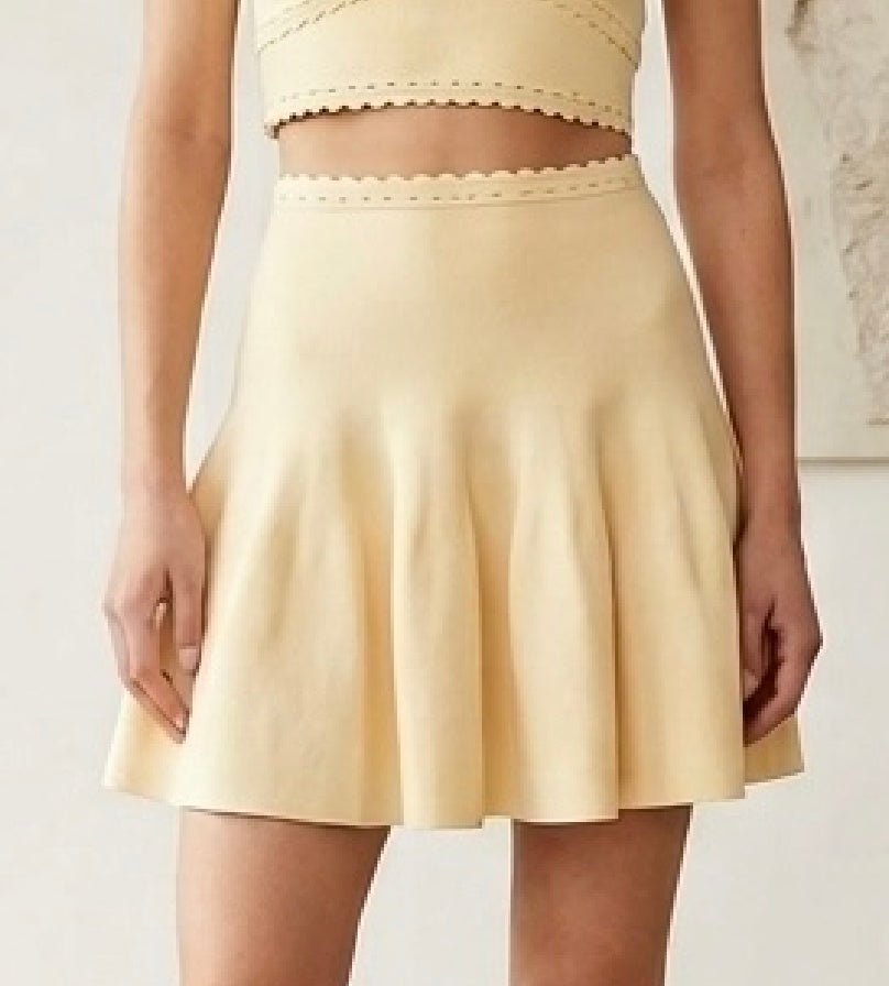 SOERA Ruth Ribbed Knit Skirt Set - Skirt Set -  Skirt S