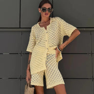 Ensemble gilet en maille Selene avec short