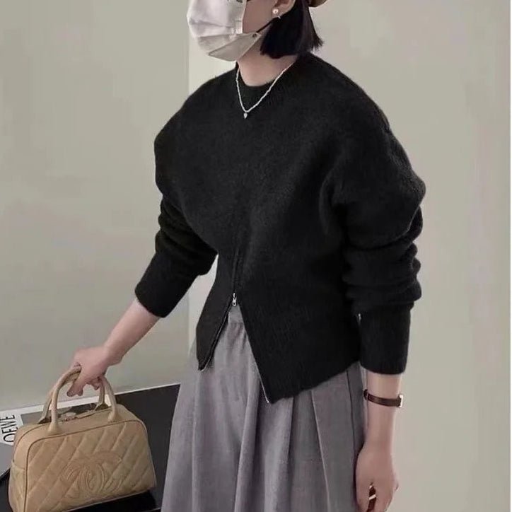 SOERA Amara Slim Waist Pullover - Tops - 1005010053567470-;oe1764703454250239737 Black M