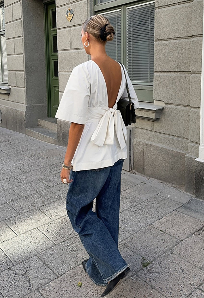 SOERA Clarisse White Tuco Top - Tops - np1770344797578428102 M