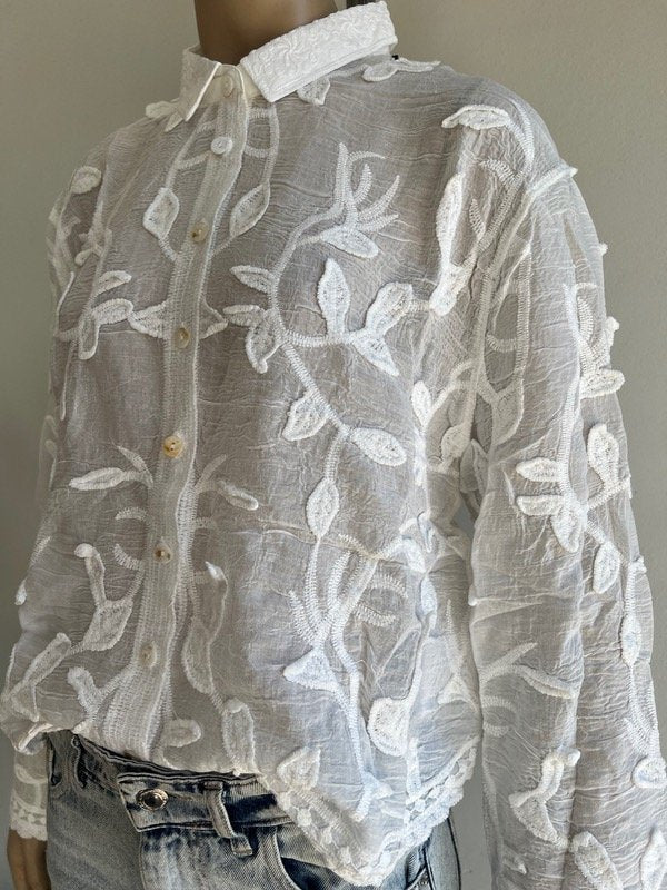 SOERA Tina Long Sleeve Embroidered Blouse - Tops - 1005009548311091-;cB1775670887781218050 S